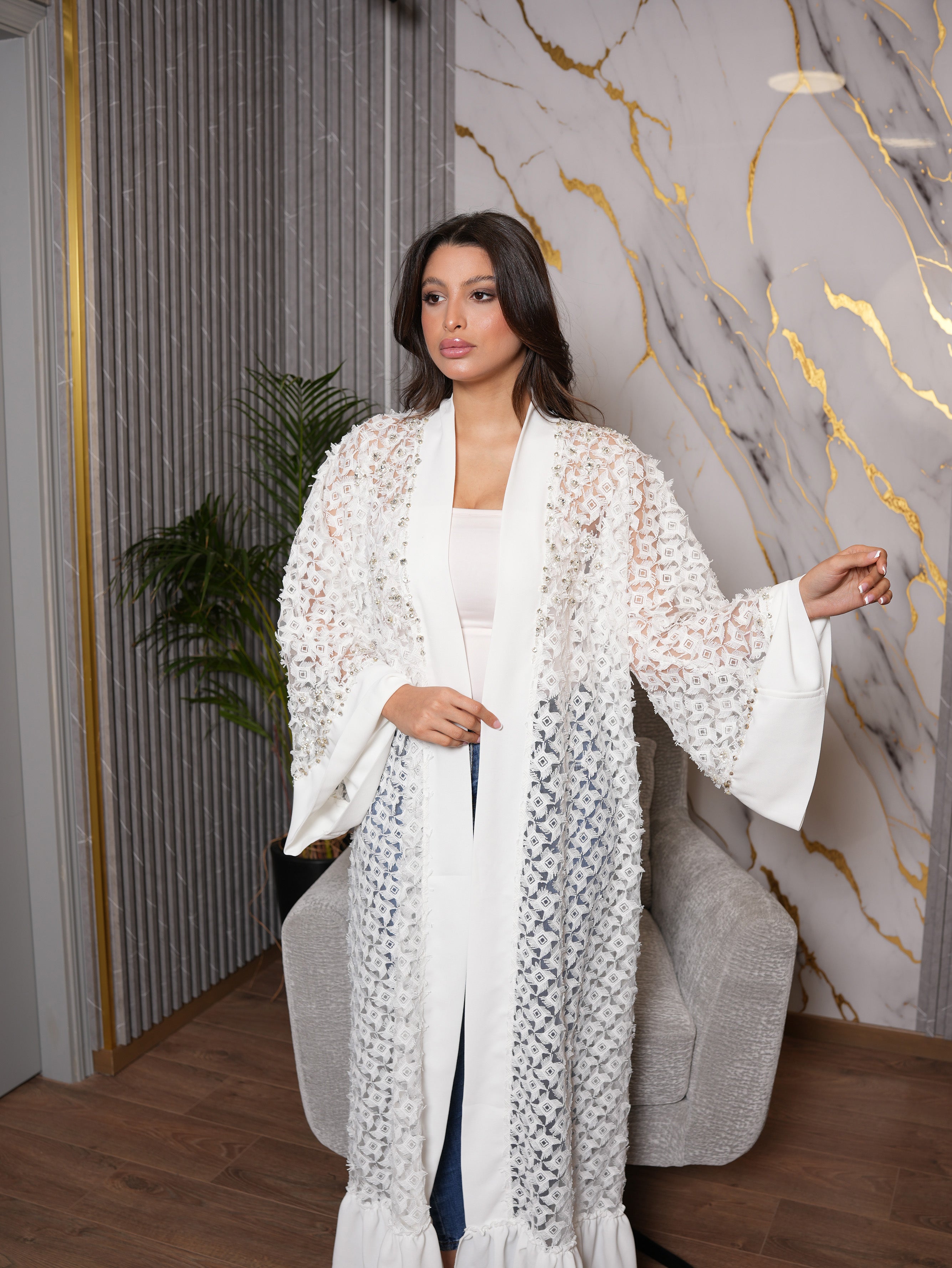 Embellished Occasion Abaya