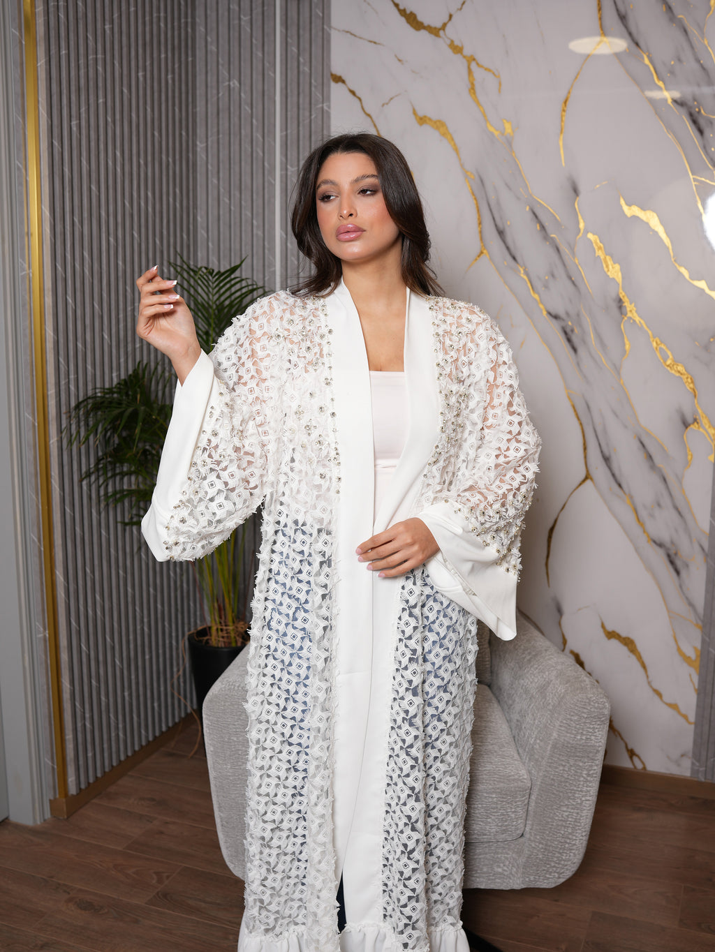 Embellished Occasion Abaya
