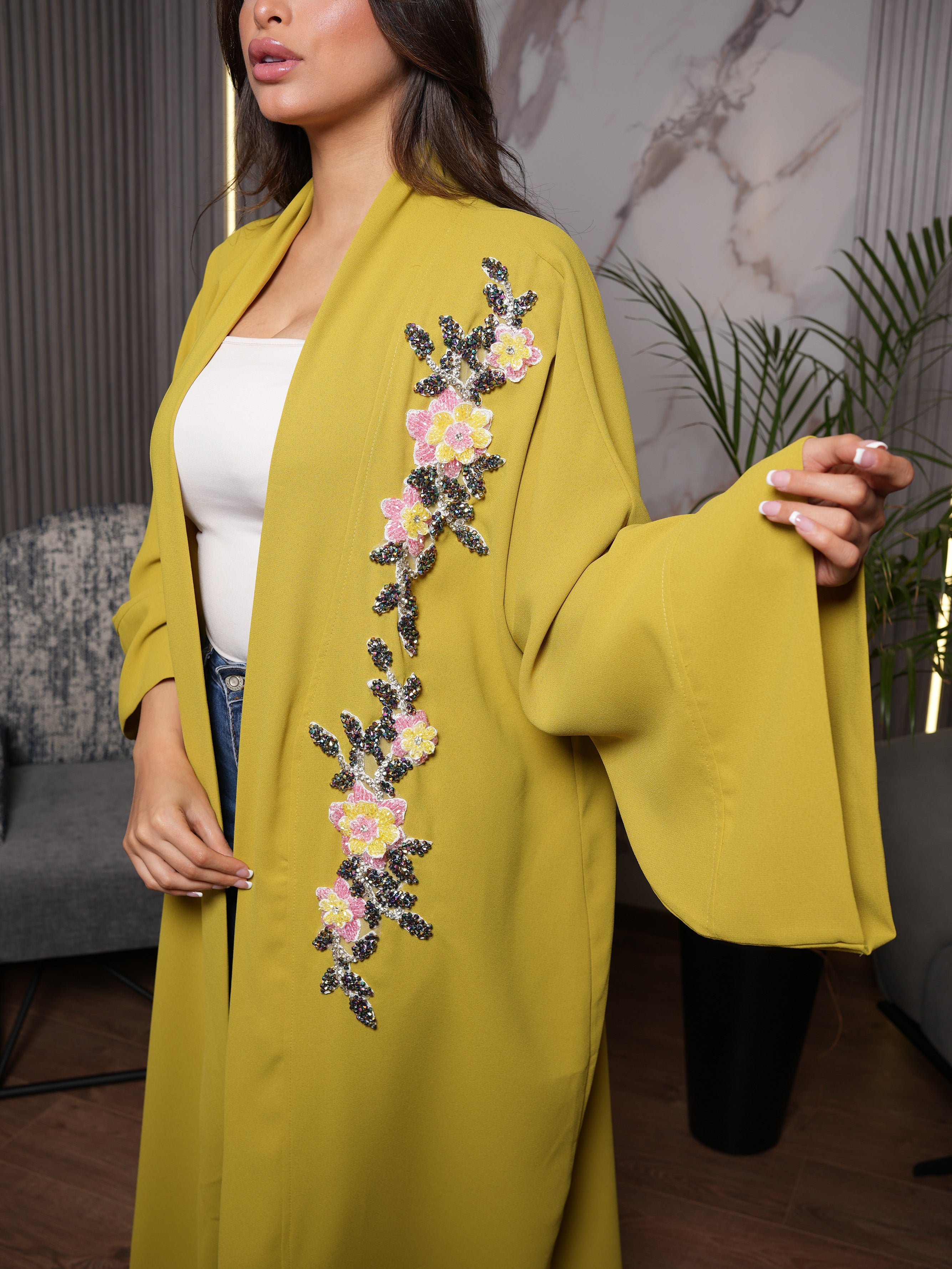 Refined Beaded Abaya