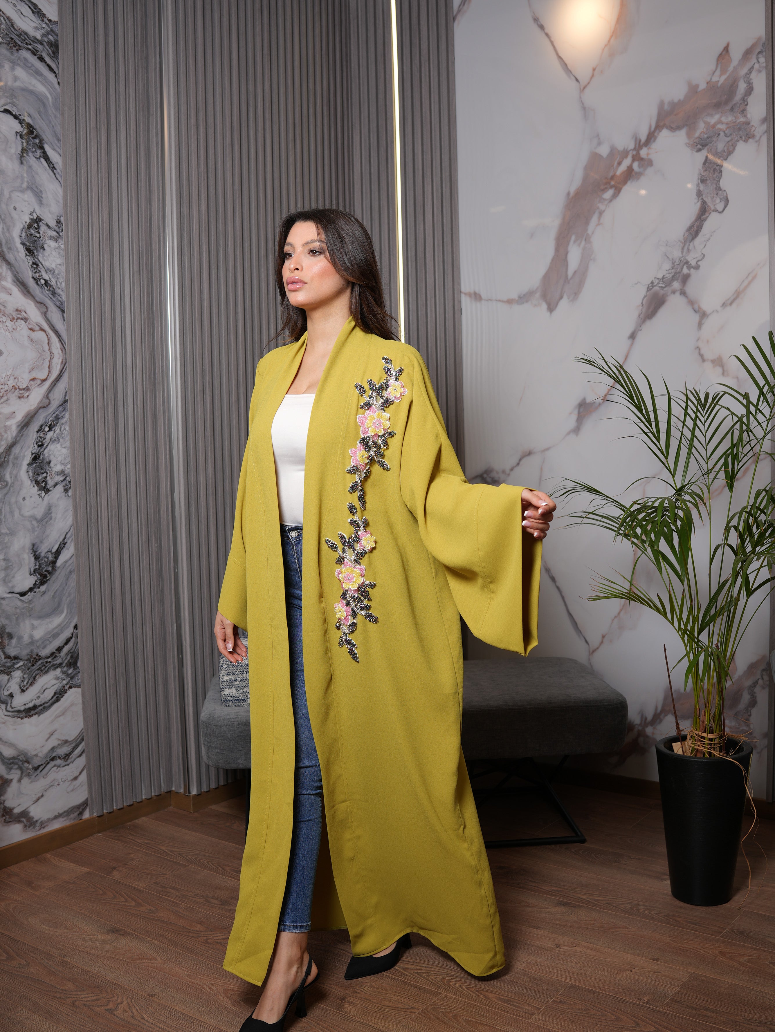 Refined Beaded Abaya